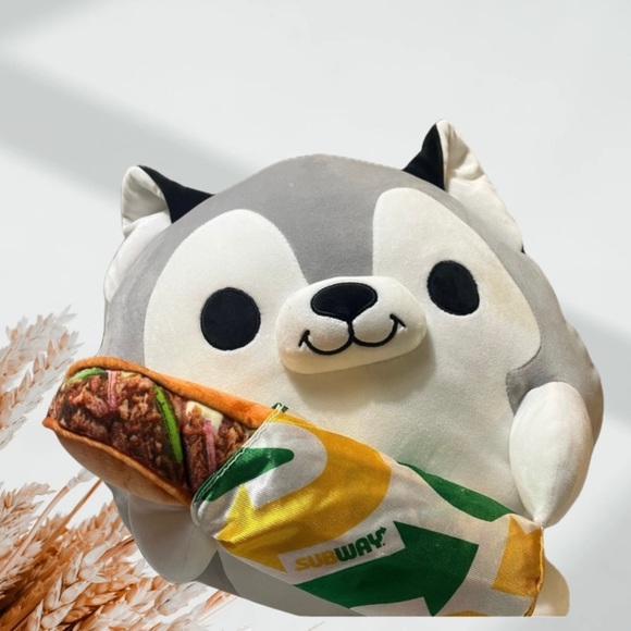 Snackles by ZURU Super Sized 14-in. Huskie & Subway Plush - Picture 1 of 7
